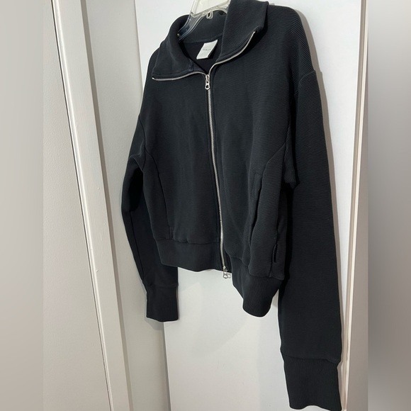 Varley Gabriel Full Zip Jacket Ottoman Black Size Large - Picture 6 of 14